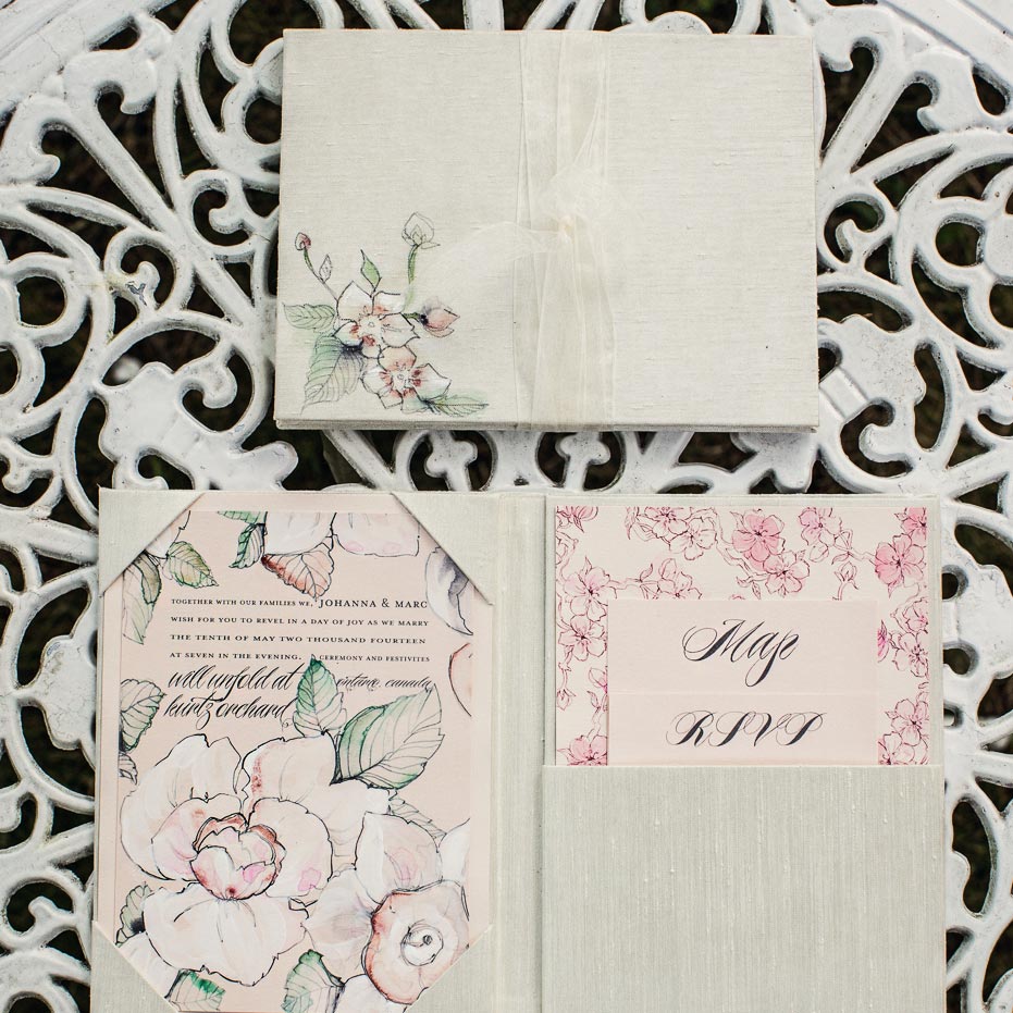 Floral wedding invitations ireland