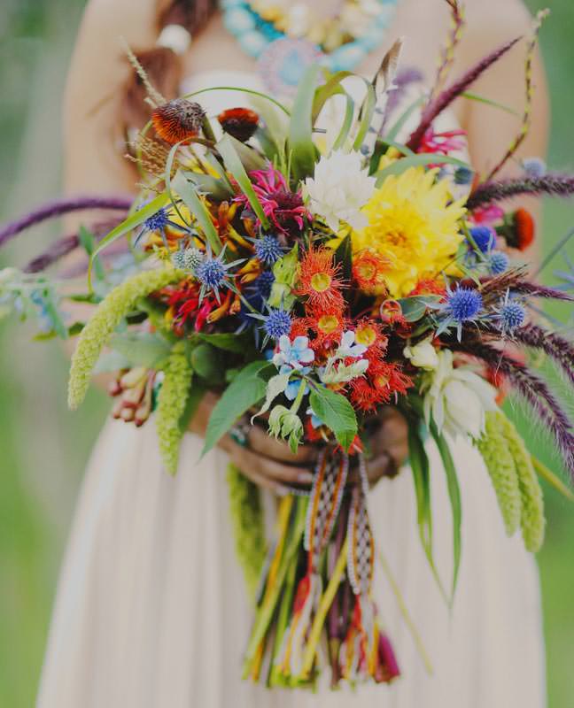southwest inspired wedding bouquet