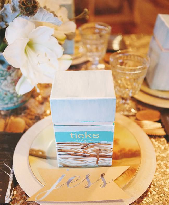 Tieks in a hand painted box