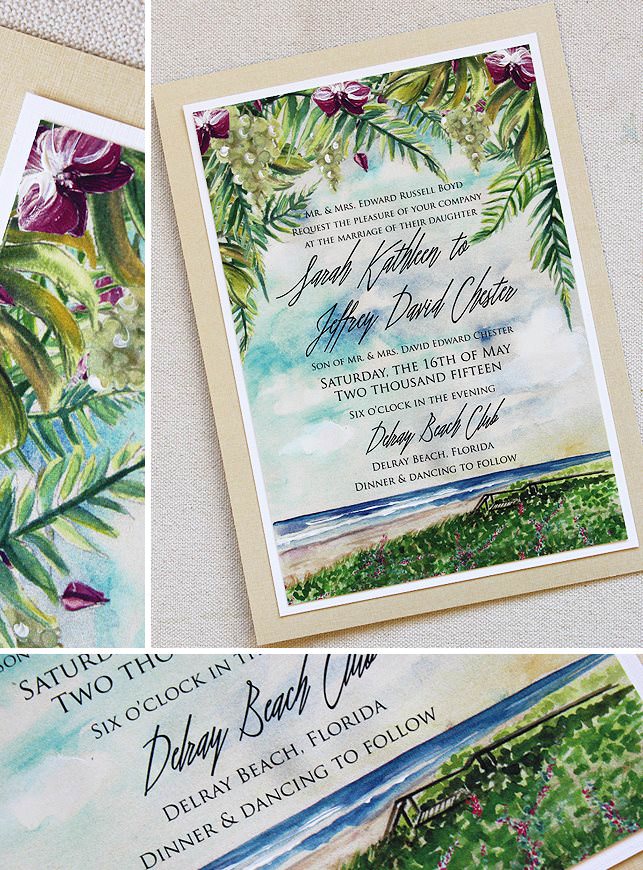 Tropical Wedding Invitation