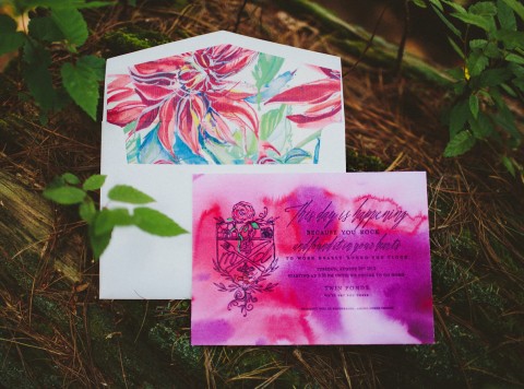 modern-watercolor-family-crest-bright-wedding-invitation