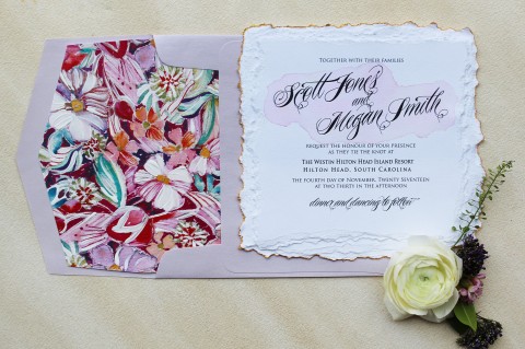 violet-floral-pattern-wedding-invitation