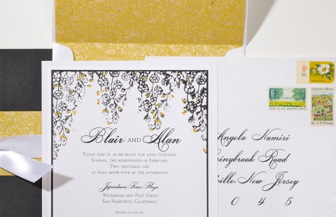 yellow-black-romantic-wedding-invitation