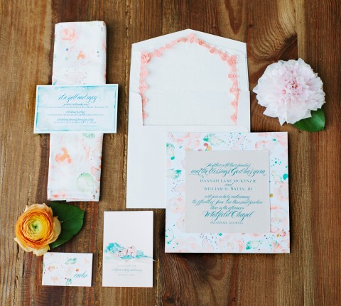 Watercolor-Pattern-Wedding-Invitation