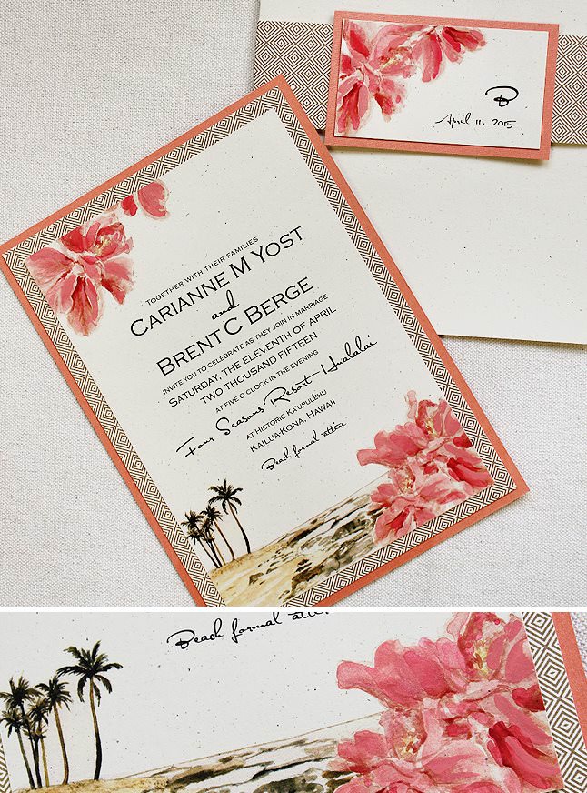Tropical Wedding Invitations