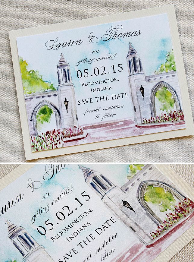 Custom Illustrated Save the Date