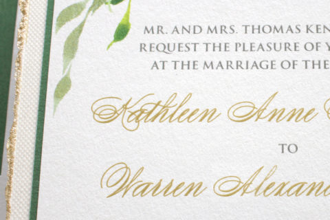 Thermography Wedding Stationery
