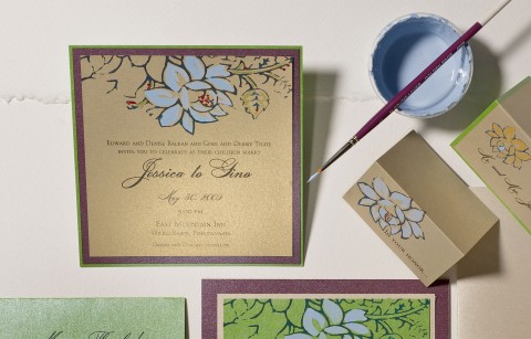 hand-painted-lotus-wedding-invitations