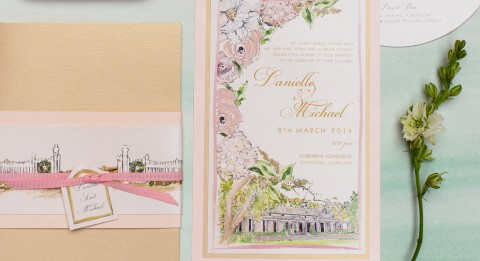 australia-wedding-venue-floral-wedding-invitation