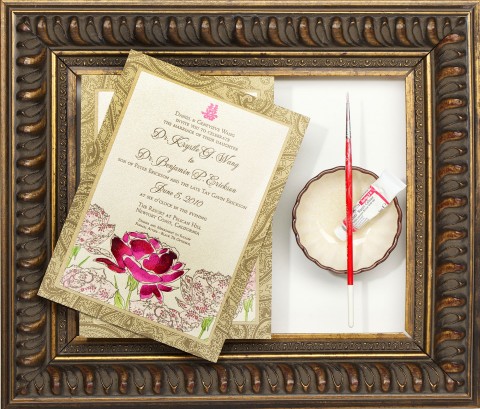 fuchsia-watercolor-peony-wedding-invitation