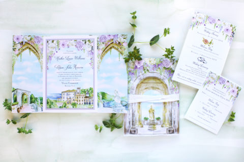 Amalfi Coast Italy Wedding Invitations