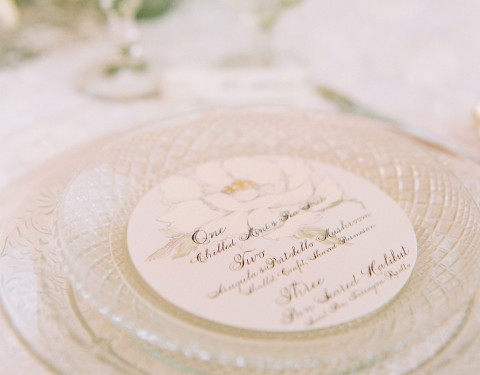 all-white-wedding-menu