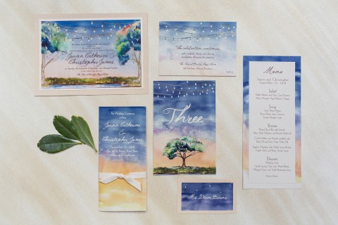 oak-tree-at-dusk-hand-painted-wedding-invitation