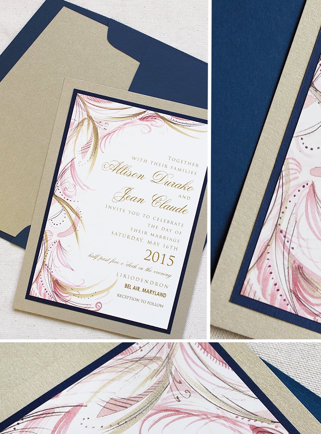 Versailles Swirl Wedding Invitations