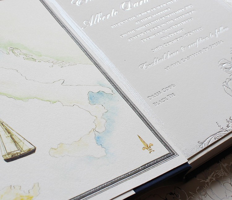foil-book-cover-wedding-invitations