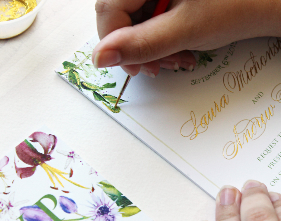 watercolor-foil-botanical-wedding-invitation