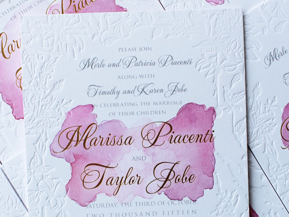 watercolor-rose-gold-blind-letterpress-wedding-invitation