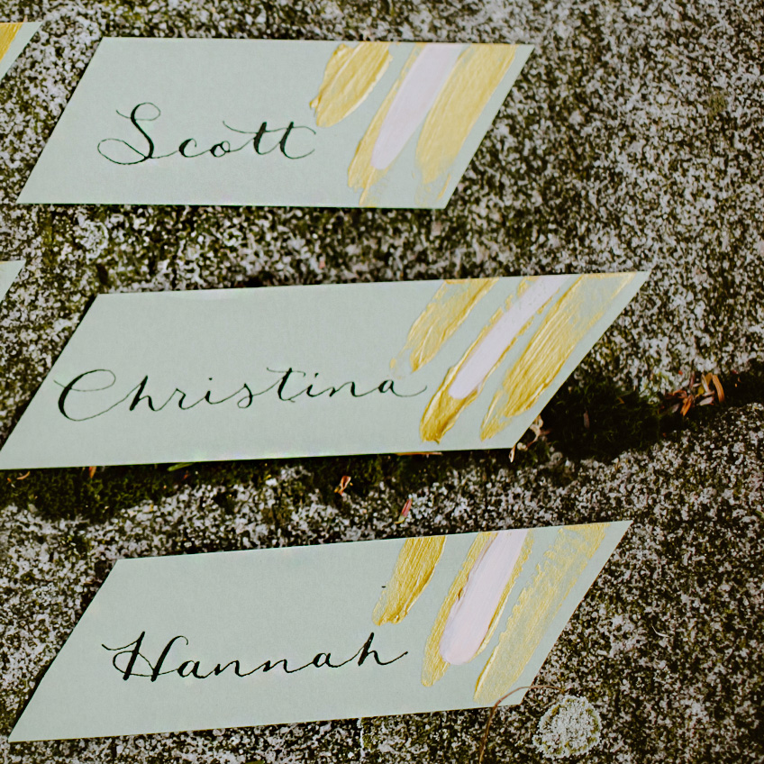 painted-stripe-place-cards