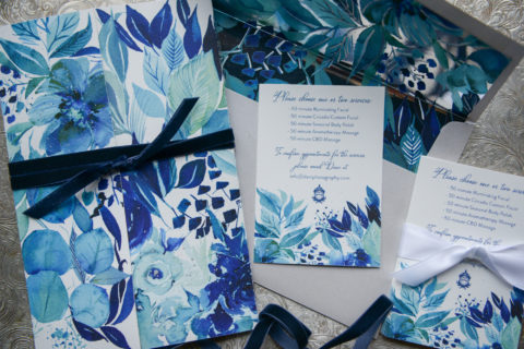 Hand Painted Botanical Watercolor Corporate Stationery