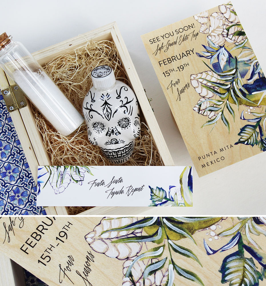Hand-painted-corporate-event-stationery