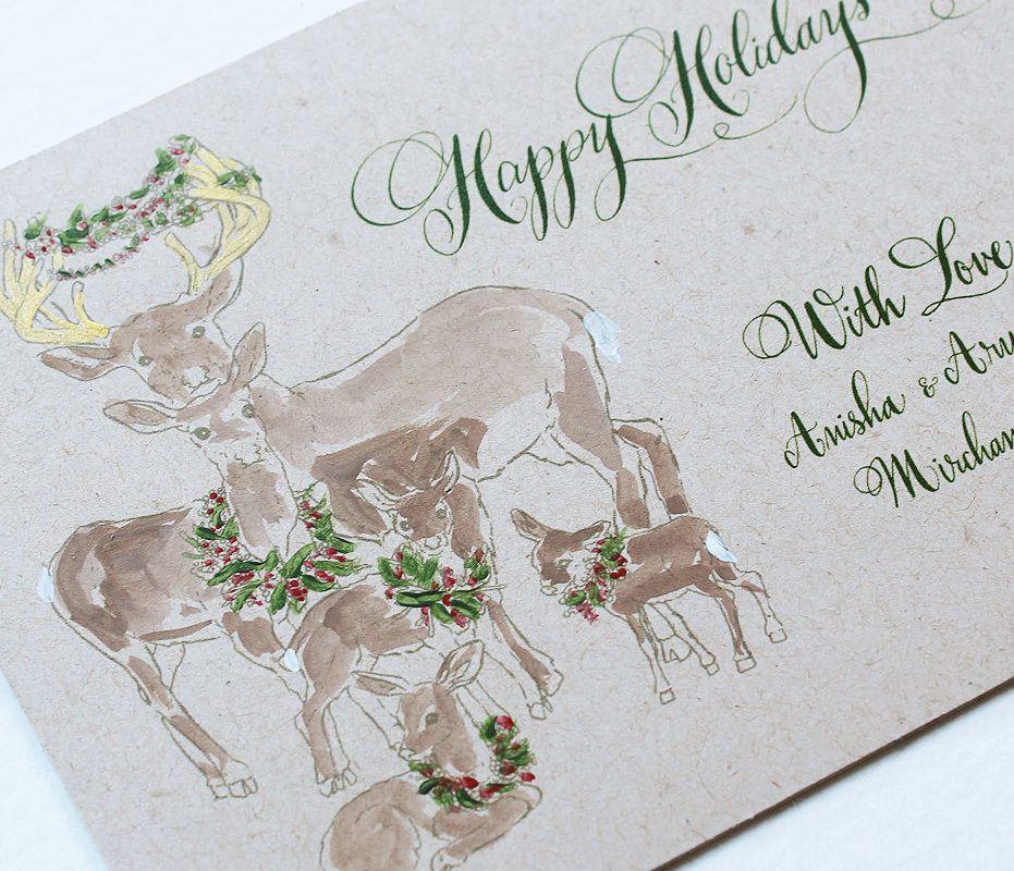 Hand Painted Holiday Cards