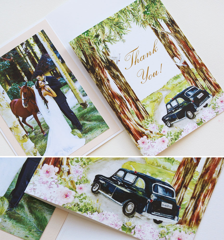 Hand Painted Thank You Notes