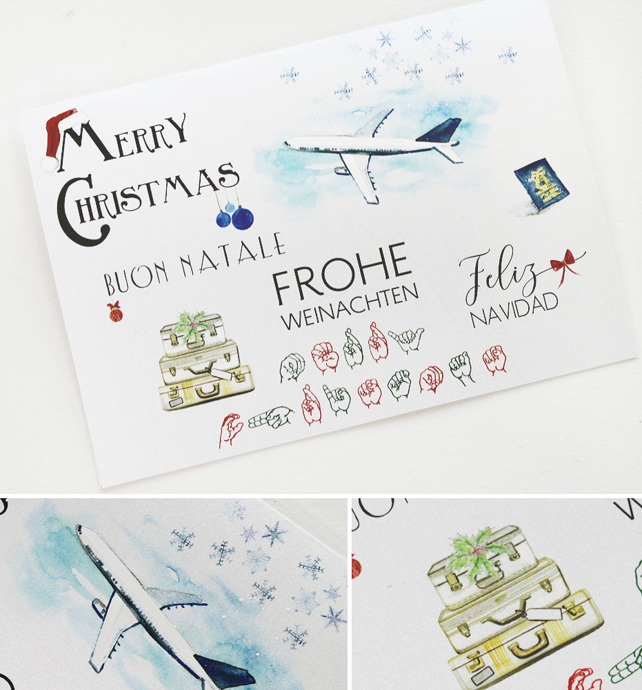 Custom Illustrated Christmas Card