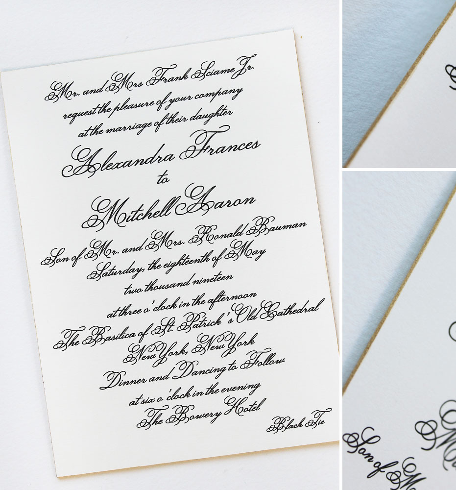 Calligraphy Wedding Invitations