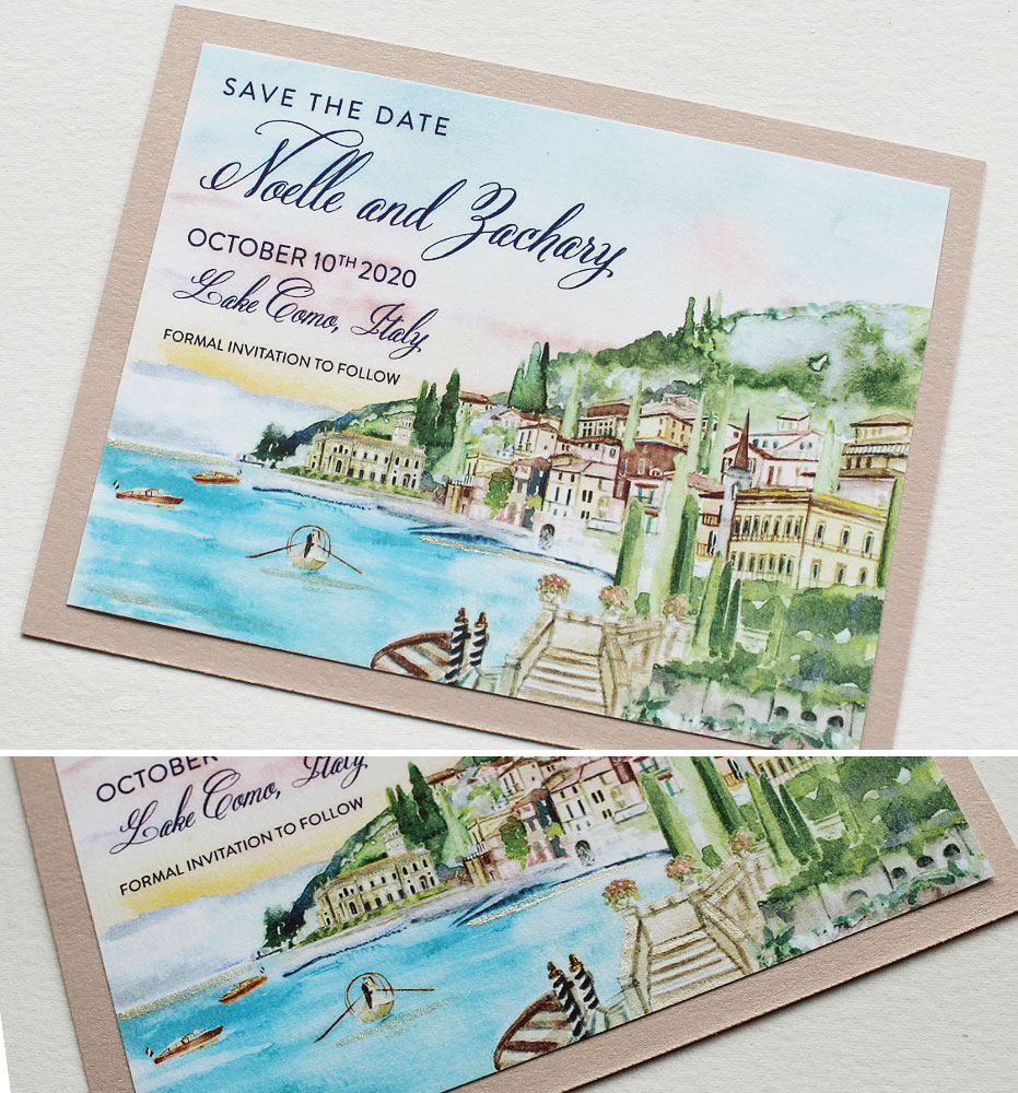 Hand Painted Save the Dates