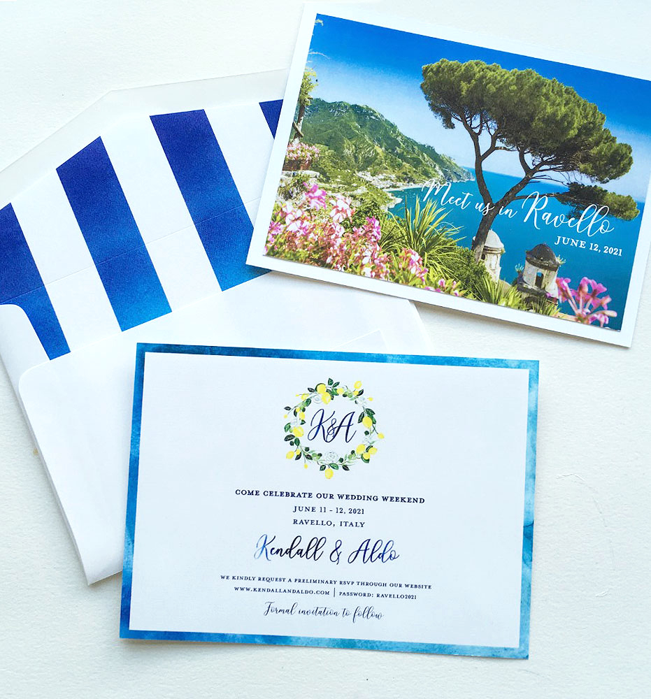 Watercolor Wedding Save the Dates