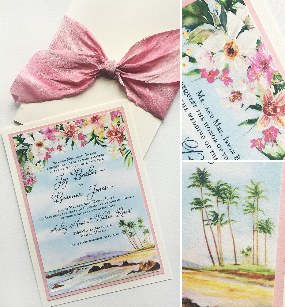Hawaii Wedding Invitations
