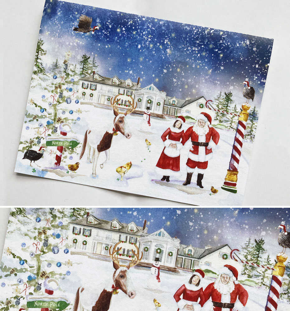 Custom Illustrated Christmas Cards