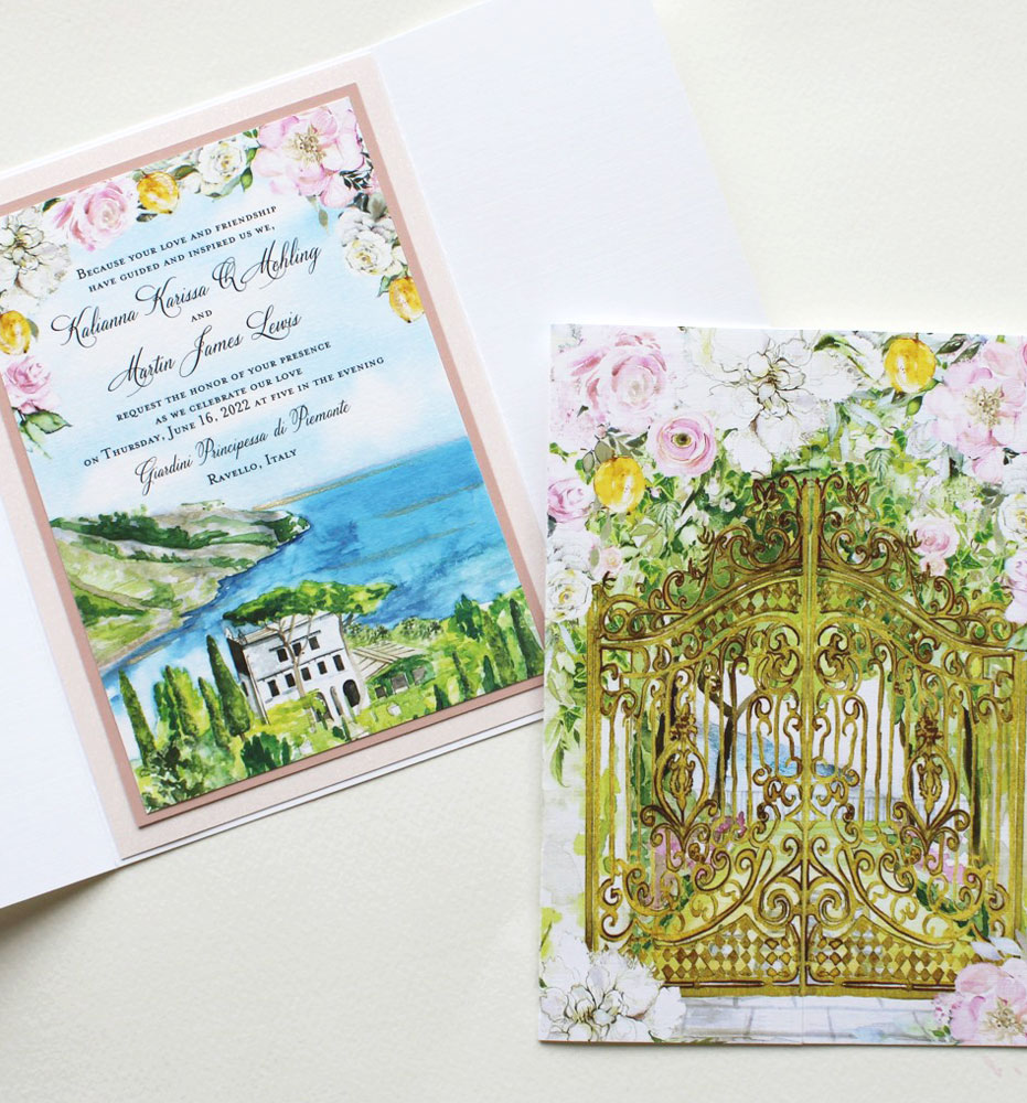 Amalfi Coast Wedding Invitations